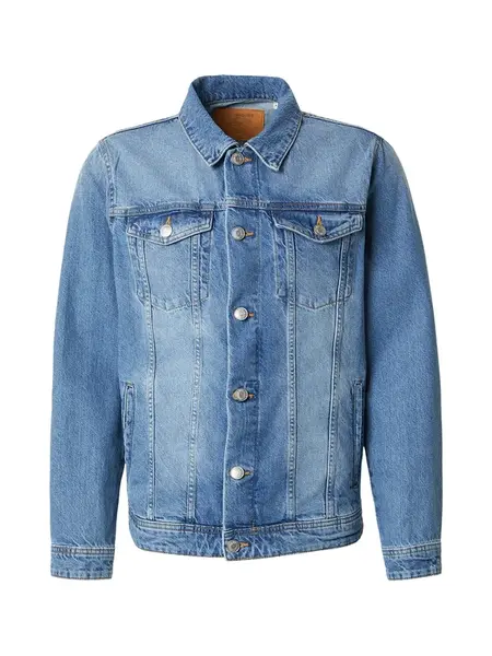 JACK & JONES Prechodná bunda  modrá denim