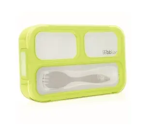 Bblüv Svačinový box Bentö sada Lime