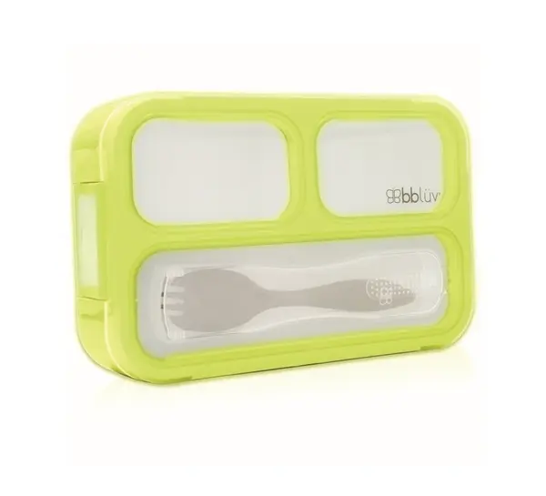 Bblüv Svačinový box Bentö sada Lime