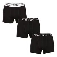 Pietro Filipi 3PACK pánské boxerky černé (3BCL006) L