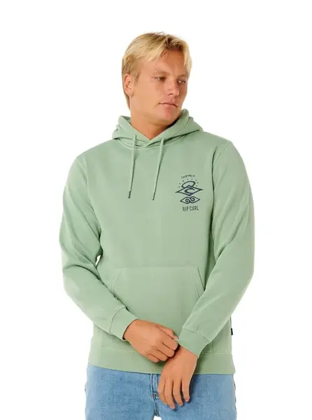 Rip curl pánská mikina Search Icon Hood Aloe | Zelená | Velikost XL