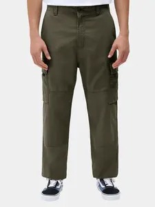 DICKIES Nohavice 'EAGLE BEND'  kaki