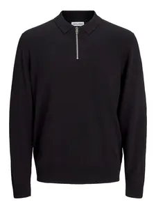 JACK & JONES Sveter 'JJEEmil'  čierna