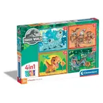 Puzzle 4v1 Jurský svět