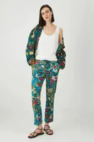 Kalhoty Medicine dámské, zelená barva, medium waist