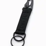 Ombre Men's key ring with snap hook - black