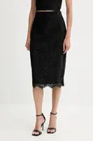 Sukně Guess JOSIANE černá barva, midi, pouzdrová, W5YD12 WHD00