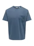 Only & Sons Tričko 'ONSFRED'  zafírová / tmavomodrá