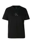 Calvin Klein Jeans Tričko 'Classic'  čierna / strieborná