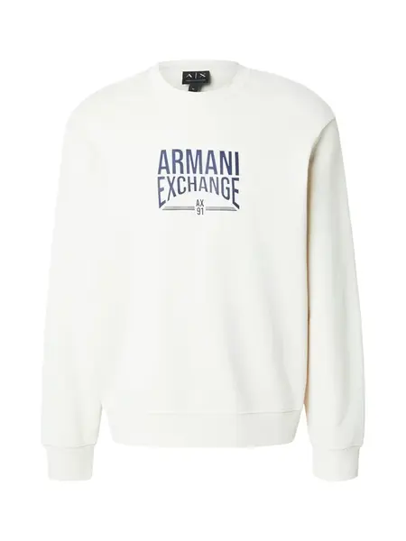 ARMANI EXCHANGE Mikina  slonová kosť / námornícka modrá