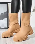 Resti Women's slip-on ankle boots with camel Mekira insulation - Footwear