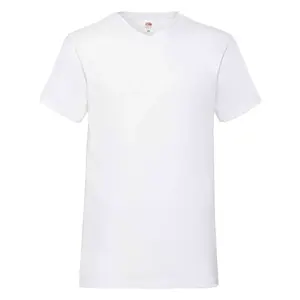 bílé pánské tričko Valueweight V-neck Fruit of the Loom