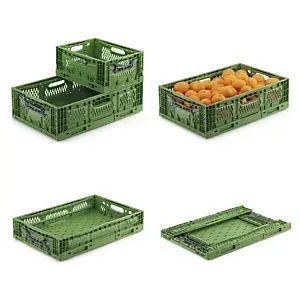 2 x Skládací stohovatelný eurobox 600x400x230 mm