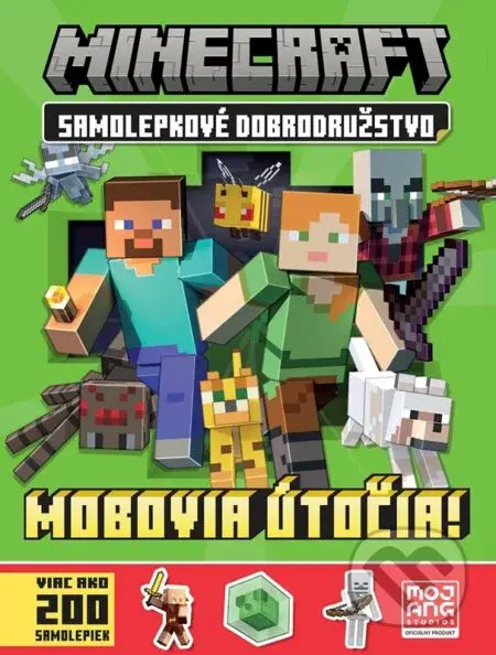 Minecraft: Samolepkové dobrodružstvo - Mobovia útočia! - kniha z kategorie Úkoly pro děti