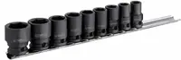 Sada průmyslových hlavic 3/8", 9 dílů Tona Expert (E041601T)