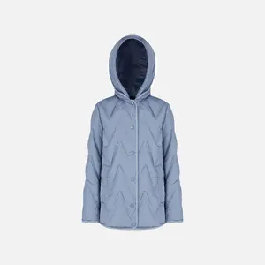 Light Blue Women's Down Jackets Geox Plummery - Women's