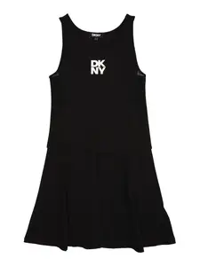 DKNY Šaty  čierna / biela