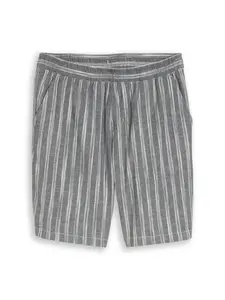 TOM TAILOR DENIM Nohavice  sivá / biela
