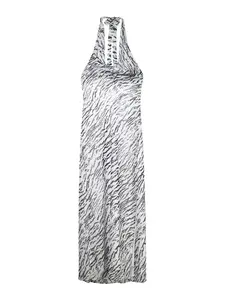 Bershka Šaty  čierna / biela