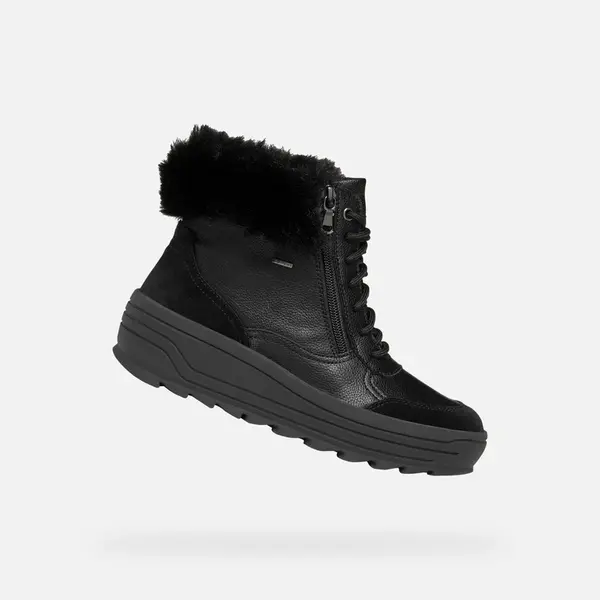 Black women's ankle boots Geox Milleiny Abx - Women's