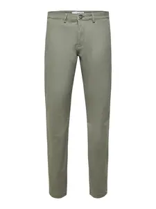 SELECTED Chino nohavice 'Miles Flex'  kaki