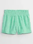 Tyrkysové dievčenské vzorované kraťasy Gap