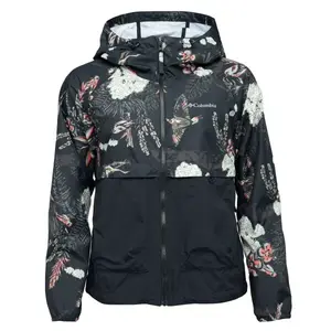 Columbia SPIRE VALLEY PRINTED WINDBREAKER Dámska bunda, čierna, veľkosť