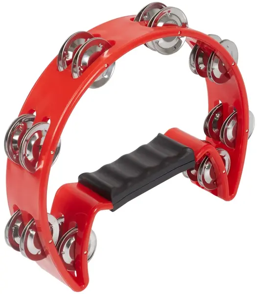 PP World Percussion Headless Tambourine ~ Red