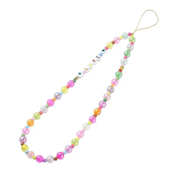 Word LOVE Acrylic Mobile Straps