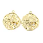 Brass Micro Pave Cubic Zirconia Pendants