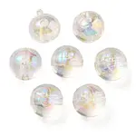 UV Plating Rainbow Iridescent Acrylic Beads