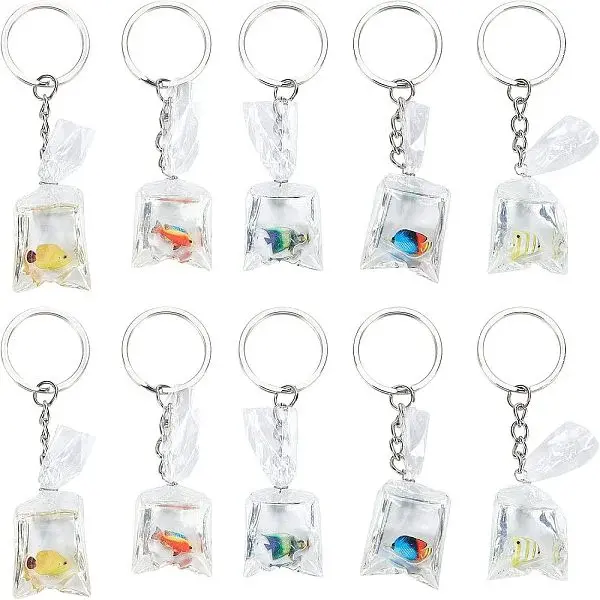 DIY 3D Goldfish Bag Keychain Making Kits