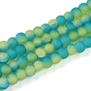 Crackle Glass Beads Strands