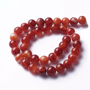Natural Red Agate Beads Strands