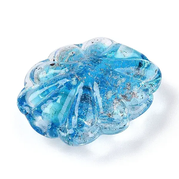 Luminous Handmade Gold Sand Lampwork Beads