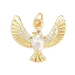 Brass Micro Pave Cubic Zirconia Pendants