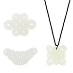 3Pcs 3 Styles Natural Xiuyan Jade Pendants
