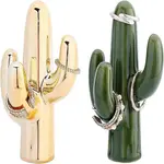 2Pcs 2 Styles Porcelain Home Display Decorations