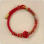 Hand-knitted Polyester and Wax Cope Braided Bracelets for Men Women
