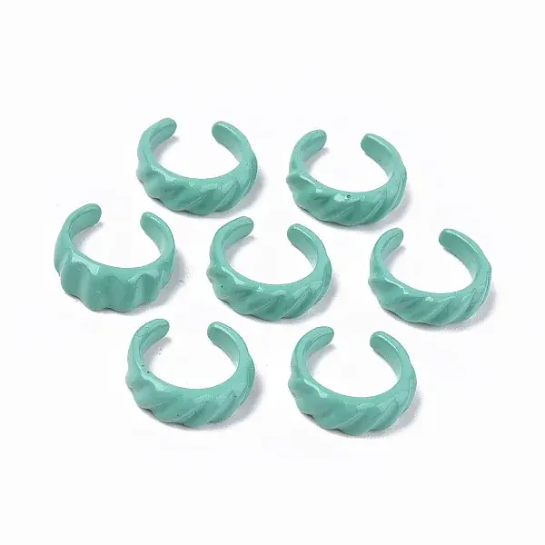 Spray Painted Alloy Cuff Rings