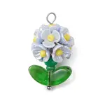 Glass Seed Beaded Flower Pendants