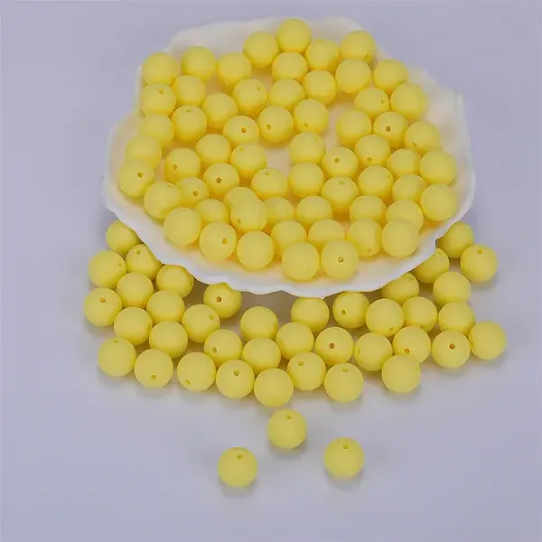 Round Silicone Focal Beads