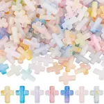 200Pcs Gradient Color Transparent Acrylic Beads