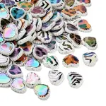 Rainbow Iridescent Printed Opaque Acrylic Beads