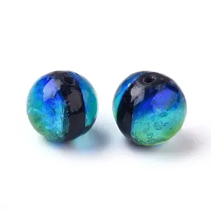 Handmade Silver Foil Glass Lampwork Beads