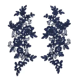 Polyester Metallic Embroidery Lace Appliques