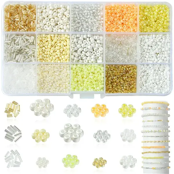 DIY Round Glass Beads Bracelets Making Kits