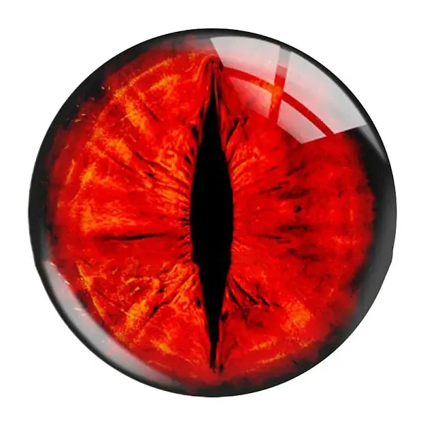 Mixed Animal Eye Pattern Glass Cabochons