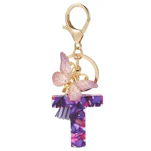 Resin Butterfly Pendant Keychains