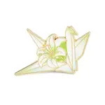 Light Gold Alloy Enamel Brooch